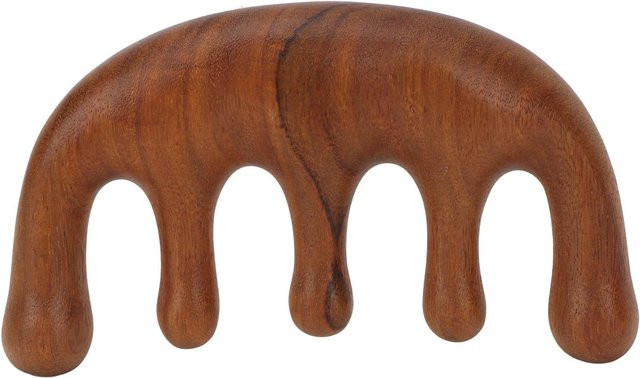 Wosawe Kopfmassagekamm Sandelholz, Unisex, Braun - Bild 1