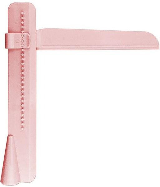 WIKHOSTAR Kuchenschaber verstellbar zum Glätten von Fondant und Creme in Rosa - Bild 1