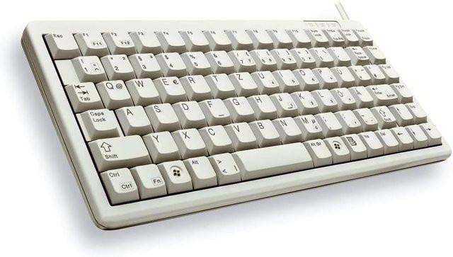 Cherry Compact-Keyboard G84-4100 Mechanische Tastatur USB CH-Layout Hellgrau - Bild 1