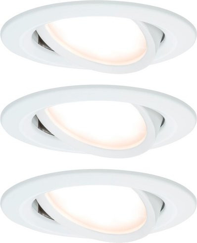 Paulmann Einbauleuchte Nova Coin LED, dimmbar, Weiss, Einbautiefe: 4,5 cm - Bild 1