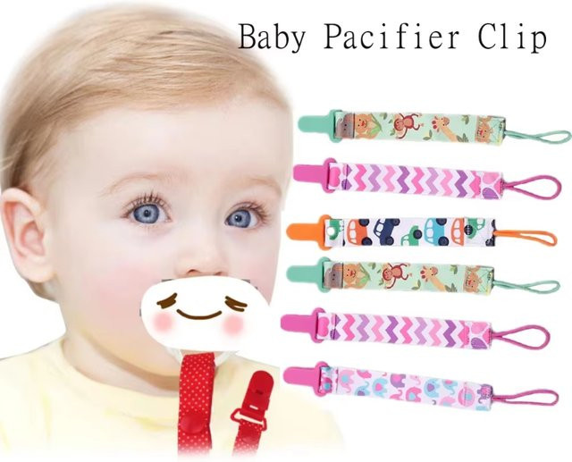 3-teiliges Set Baby-Schnullerclips in Multicolour als Schnullerkette und Nippelhalter für Kinder - Bild 1