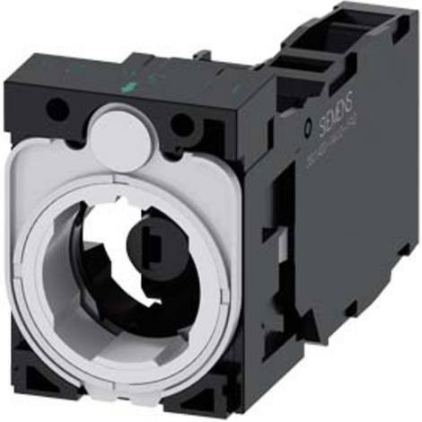 Siemens 3SU1501-1AG60-1FA0 Halter für 3 Module mit 1 Öffner und 1 Schließer in Weiß - Bild 1