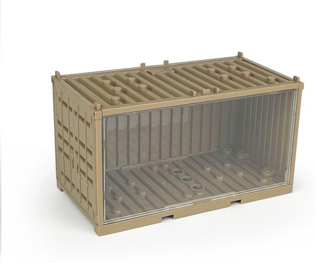 Yiran toy Baustein-Displaybox, klar, quadratisch - Bild 1