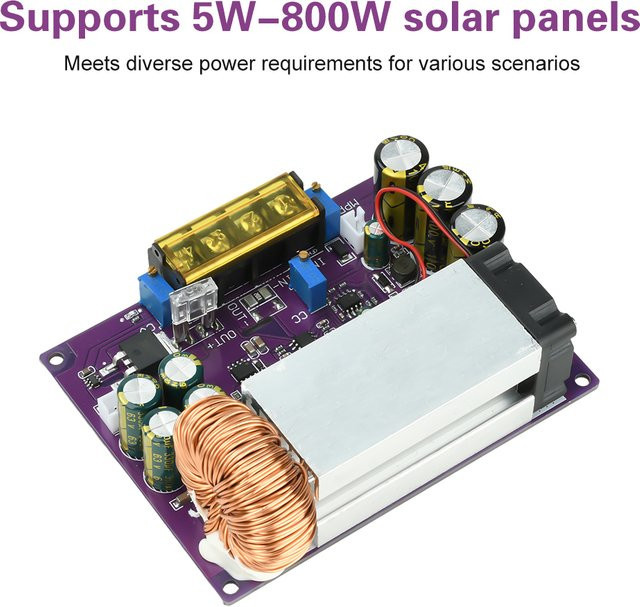 Voktta MPPT Solarladeregler Buck Regulator Abwärtsmodul DC 18–90 V 800 W - Bild 1