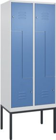C+P Z-Spind Classic PLUS Garderobenschrank mit 4 Fächern und Zylinderschloss, B/T/H: 80 x 50 x 212 cm - Bild 1