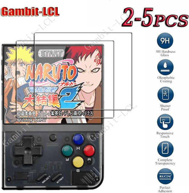 Gambit-LCL 9H HD Gehärtetes Glas Displayschutzfolie für Miyoo Mini Plus 3,5 Zoll und Miyoo Mini 2,8 Zoll, Transparent - Bild 1