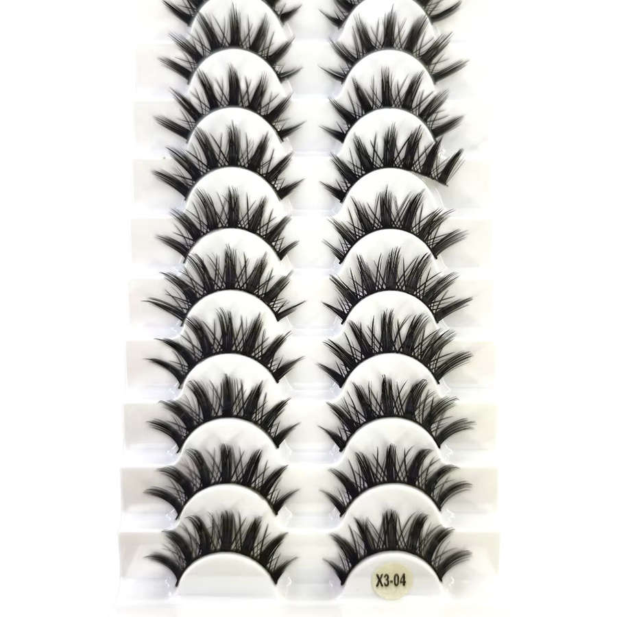 AMSDCN Falsche Wimpern, CL06, Natürlich, 10 Paare - Bild 3