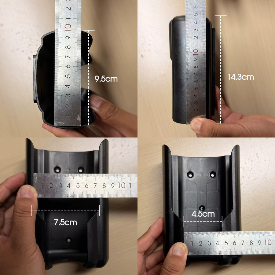 Kolanky EV Home Charging Wallbox-Halter aus Kunststoff und Eisen in Schwarz - Bild 2