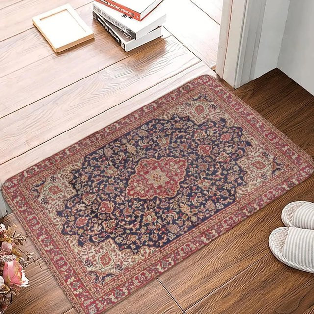 Lodestar Marokkanischer Ethnische Teppich mit geometrischem Design, rutschfest und weich, Multicolour, B/T: 60 x 40 cm - Bild 1