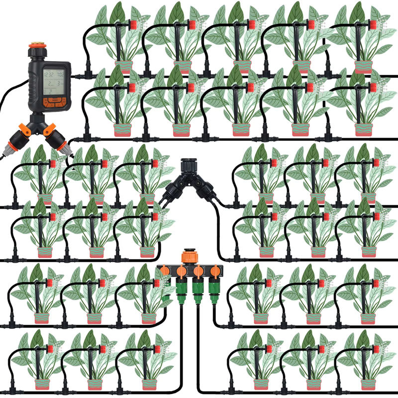 Kesla WiFi Automatisches Bewässerungssystem Kit für Garten, Topfpflanzen, Rasen und Gewächshaus mit 4/7mm Mikro-Tropfern - Bild 3