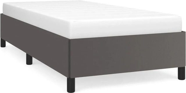 vidaXL Polsterbett aus Kunstleder in Grau, B/T/H: 80 x 200 x 35 cm - Bild 1