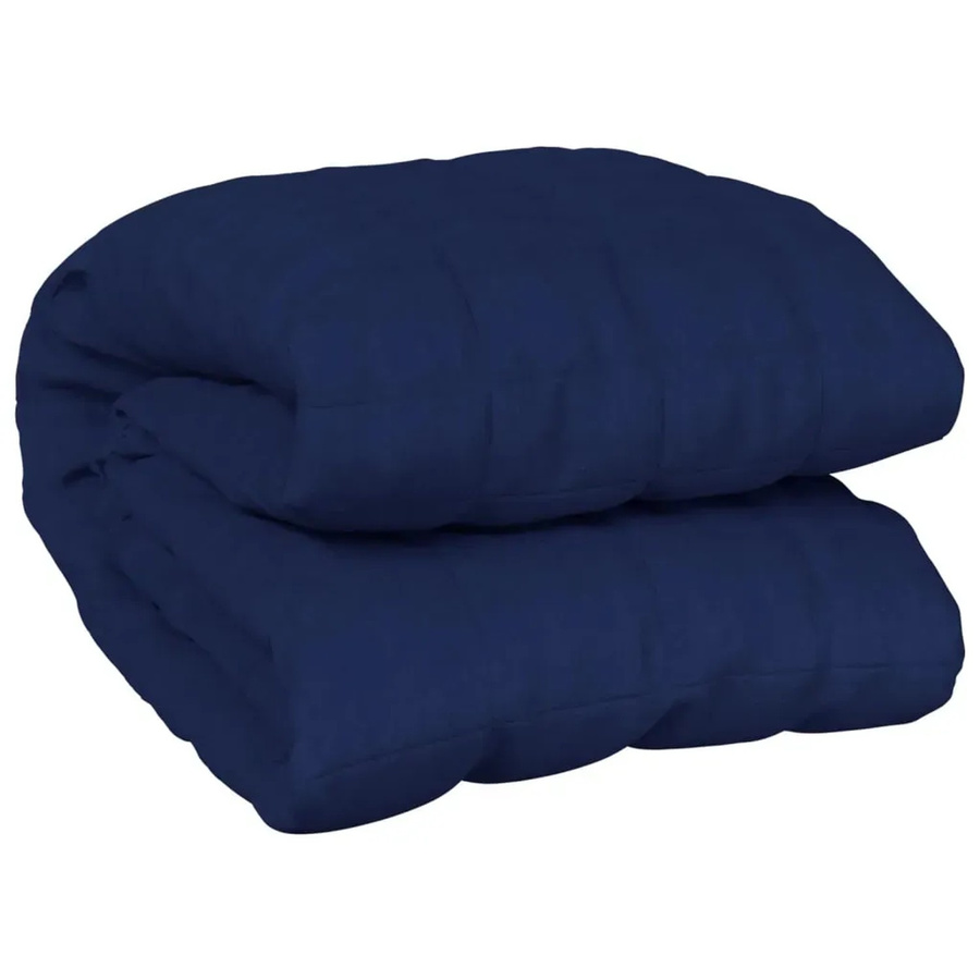 vidaXL Gewichtsdecke Blau mit Glasperlen, B/B: 200 x 200 cm, 9 kg - Bild 2