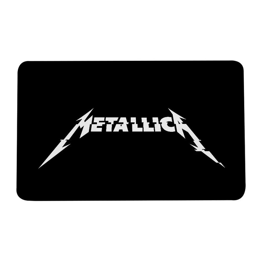 Moderner Metallica Teppich in Schwarz für Wohnzimmer und Schlafzimmer von 52TOYS - Bild 7