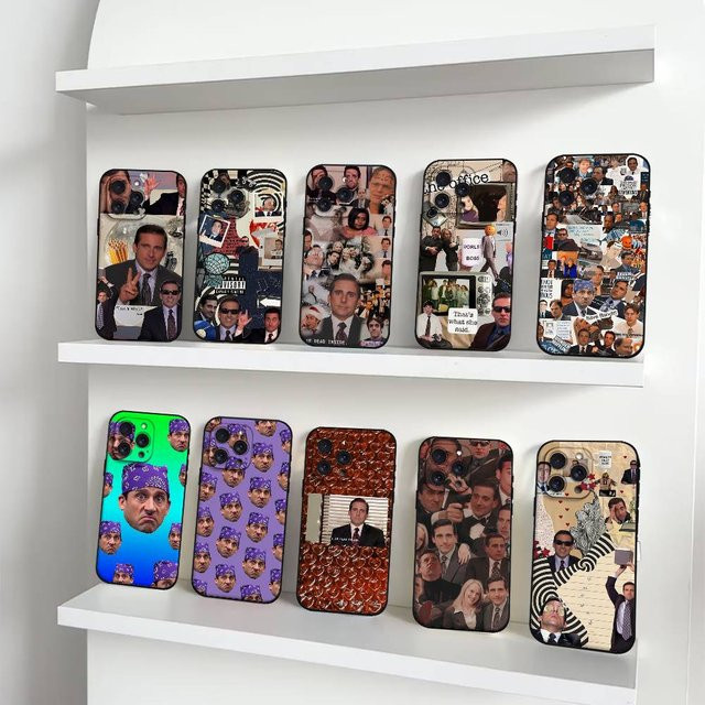Handyhülle Michael Scott The Office für iPhone 15 Pro Max 14 Pro 13 12 11 16 Plus SE XR XS Multicolor Rückseiten-Cover - Bild 1