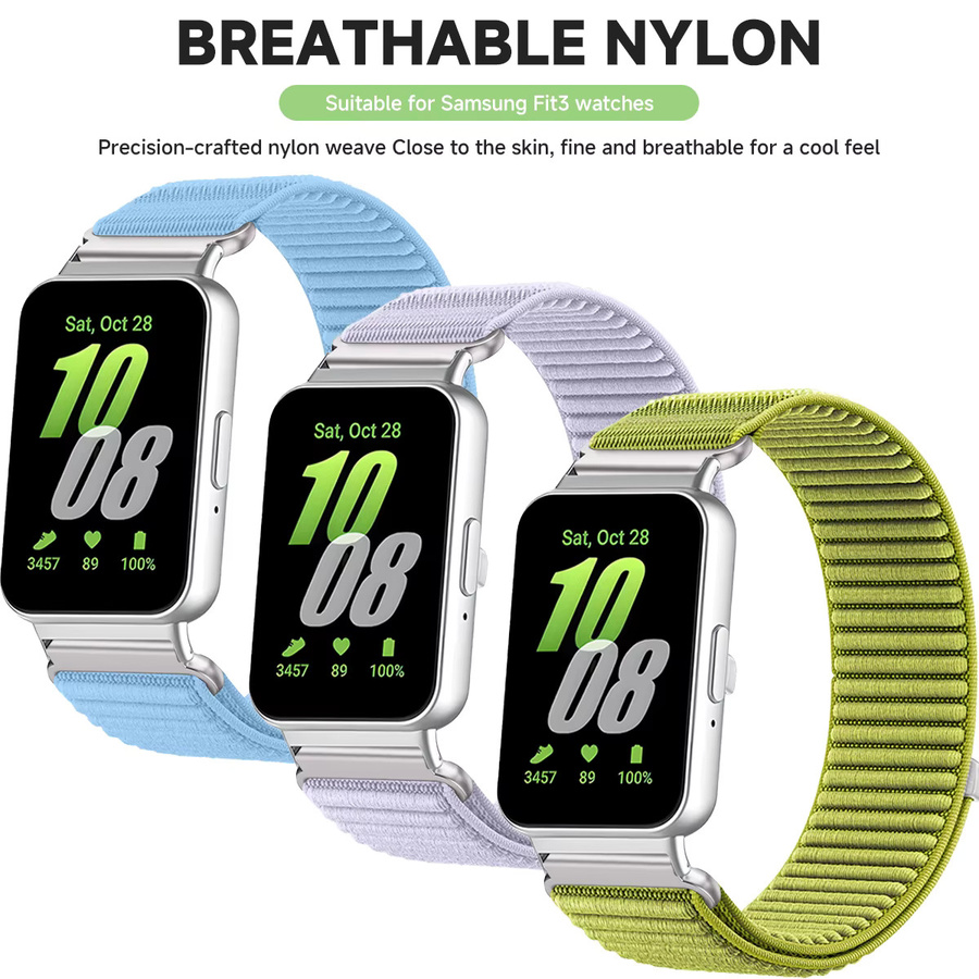 OAKCHARM Uhrenarmband Nylon, Samsung Galaxy Fit 3, Unisex - Bild 4