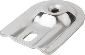 KIPP Teller für Stellfüße Form D aus Edelstahl in Silber, Durchmesser: 8 cm - Bild 1