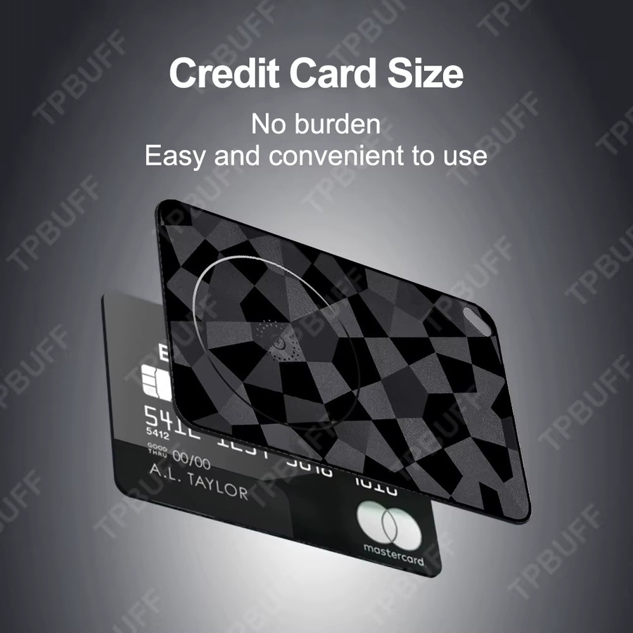 Peocke Bluetooth Wallet Tracker Karte für Android und iOS, ultradünner Smart Tag in Schwarz, wiederaufladbar für Geldbörse und Gepäck - Bild 4