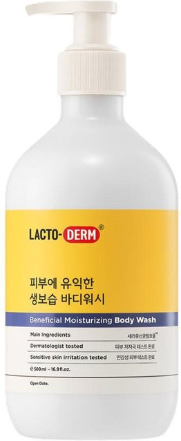 LACTO-DERM Waschlotion, 500 ml, mit Ceramide und Lactobacillus Ferment Extract - Bild 1