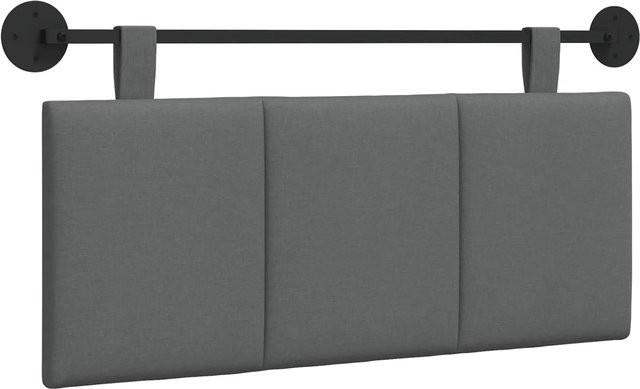 vidaXL Wandmontiertes Polsterpaneel Dunkelgrau B/H: 110 x 55 x 5 cm - Bild 1