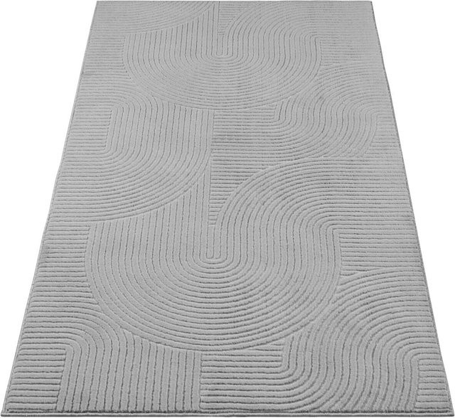 Dinarsu Teppich Stilo modern in Grau mit abstraktem Design, B/L: 80 x 300 cm - Bild 1