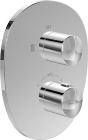 Villeroy & Boch ANTAO UP-Thermostat Fertigmontageset mit 1-Wege-Mengenregler in Chrom - Bild 1