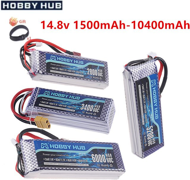 RC.BURST LiPo Akku 4S 14,8 V mit XT60 Anschluss für RC FPV Drohnen, Quadcopter und Racing Autos, 1500 mAh - Bild 1