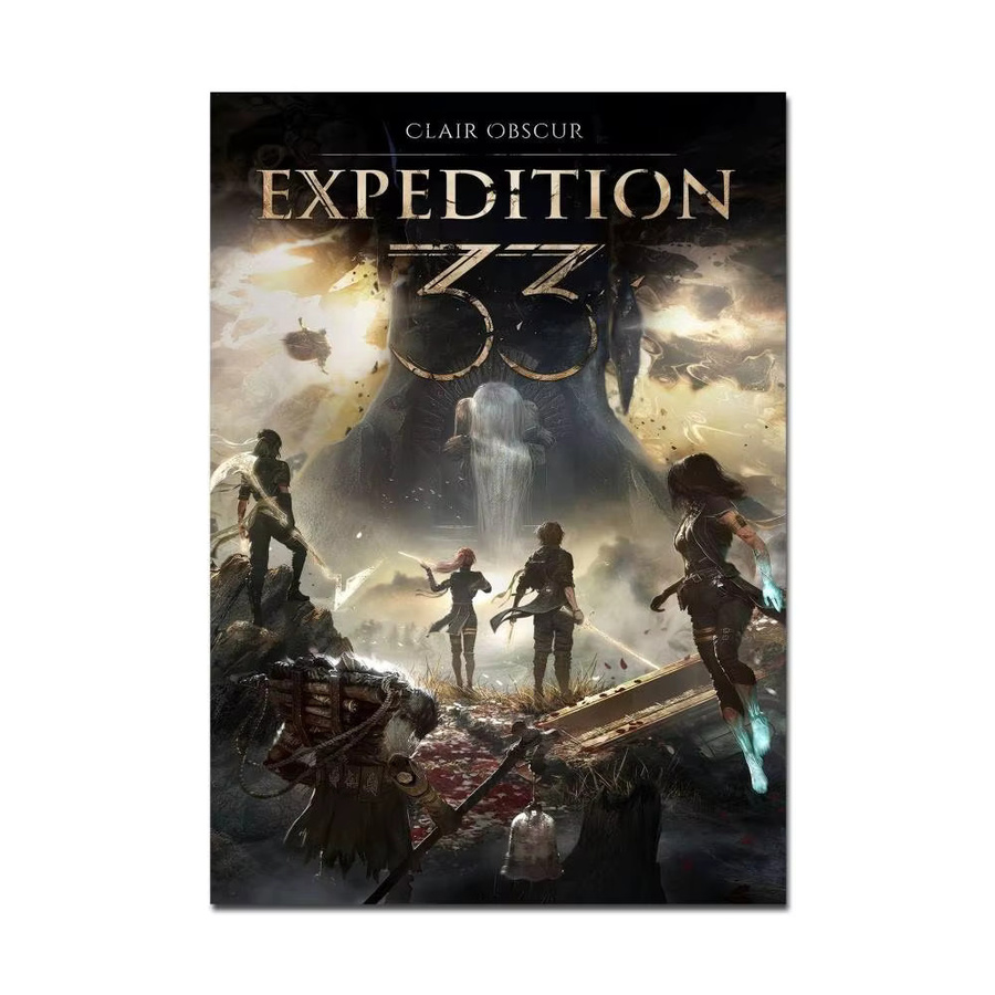 C-Clair O-Obscur E-Expedition 33 Vintage-Poster im skandinavischen Design für deine Heim-Bar oder dein Café, mehrfarbig - Bild 6