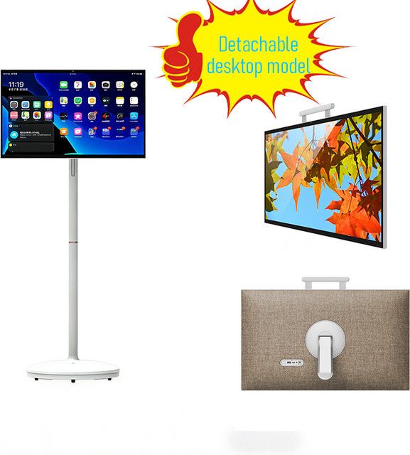 32 Zoll 2-in-1 Touchscreen Monitor mit abnehmbarem Bildschirm, 8-Kern-Chip, 8 GB RAM, 128 GB Speicher, WLAN und Bluetooth in Weiß - Bild 1