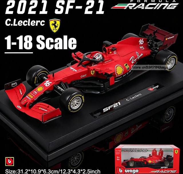 Bburago Ferrari SF25 # 16 Charles Leclerc, Formel-1-Legierungsauto-Modell, 1:18, ab 14 Jahren - Bild 1