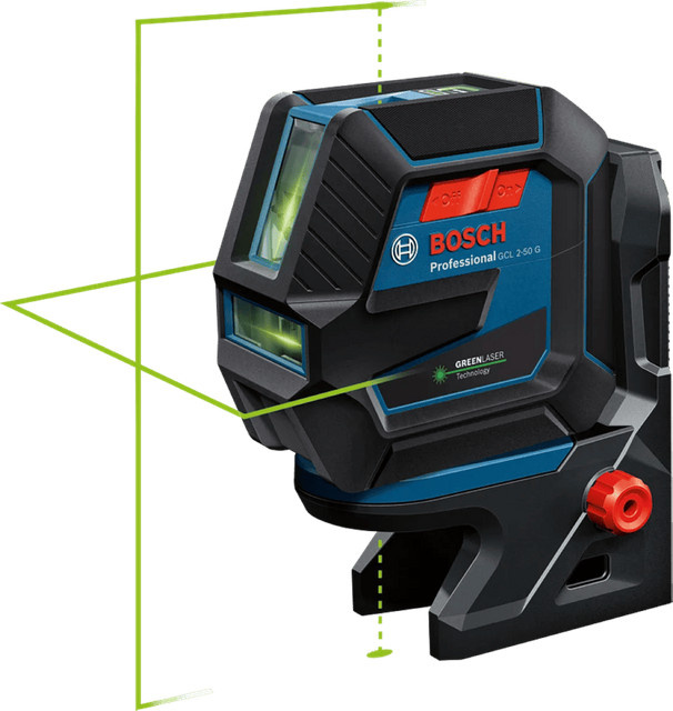 Bosch Professional Kreuzlinienlaser GCL 2-50 G Set mit Baustativ in Green - Bild 3