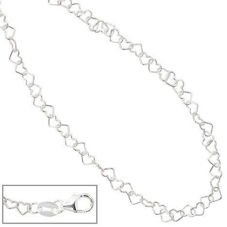 Colfem Kinder Halskette, Herzen, 925 Sterling Silber, 35 cm - Bild 1