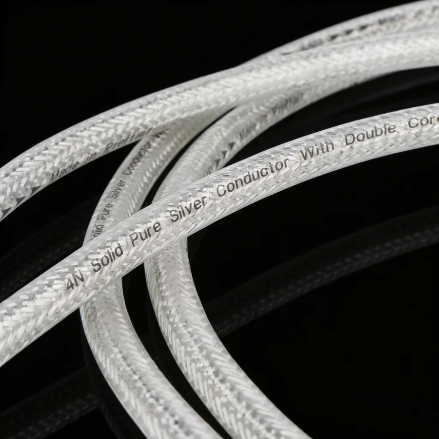 Preffair XLR-Balanced-Kabel aus reinem Sterlingsilber in Silber, Buchse auf Stecker, Audio-Verbindungskabel mit massivem PSS-Kern für Mikrofonverstärker - Bild 4