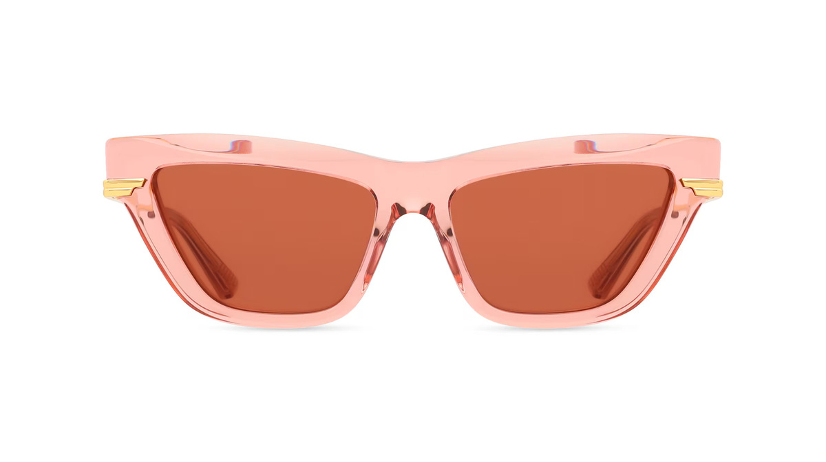 Bottega Veneta BV1241S Sonnenbrille Cat Eye, Vollrand, Acetat, rot, braun, Damen - Bild 1