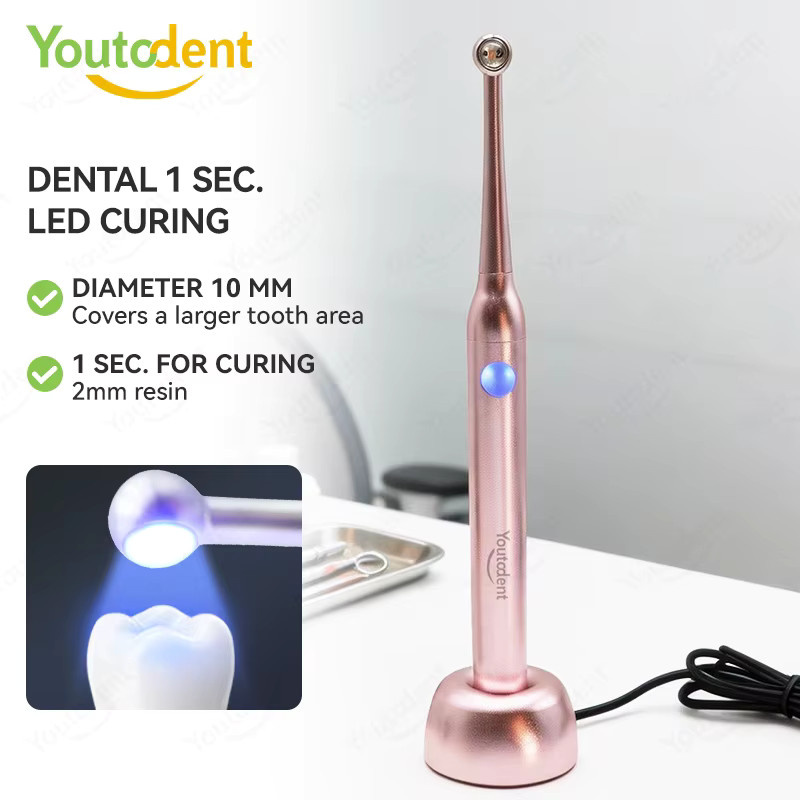 YOUTODENT Kabelloses LED-Polymerisationsgerät für Zahnärzte in Schwarz mit 2200mW/cm² Leistung und 1 Sekunde Aushärtungszeit - Bild 2