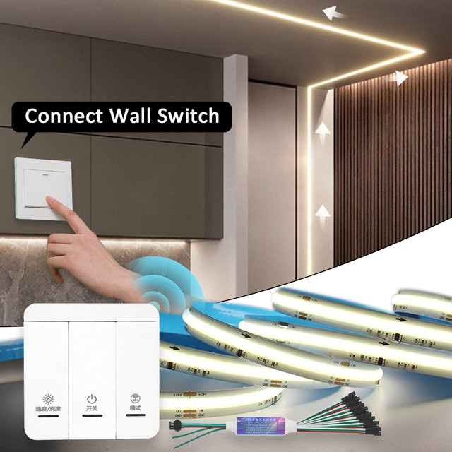 WeeTisa WS2811 COB LED-Streifen RGBIC, DC 24 V, 360 LEDs/m, Weiß - Bild 1