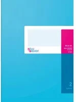König & Ebhardt Spaltenbuch mit 2 Spalten in A4, Farben: Blau und Pink - Bild 1