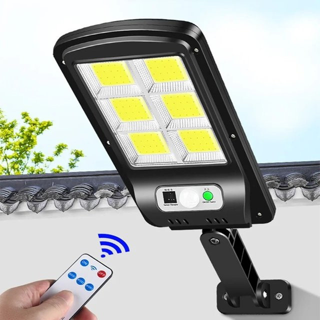 IRALAN Solar-LED-Wandleuchte in Schwarz mit Bewegungsmelder für Garten und Terrasse - Bild 1