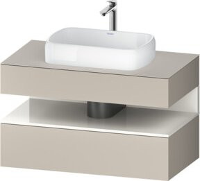 Duravit Waschtischunterschrank Qatego in Weiß Hochglanz, B/T/H: 100 x 55 x 60 cm - Bild 1