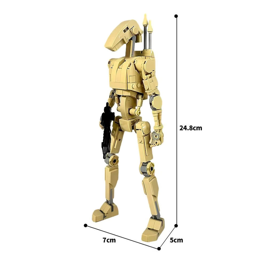 Potdemiel Roboter-Modell in Gelb als Schreibtisch-Dekoration aus Kunststoff - Bild 3
