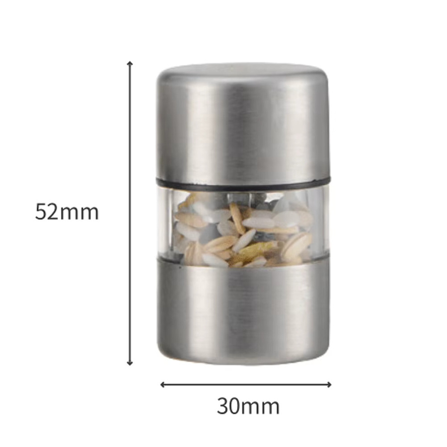 Multiyilego Salz- und Pfeffermühle aus Edelstahl in Silber - Bild 4