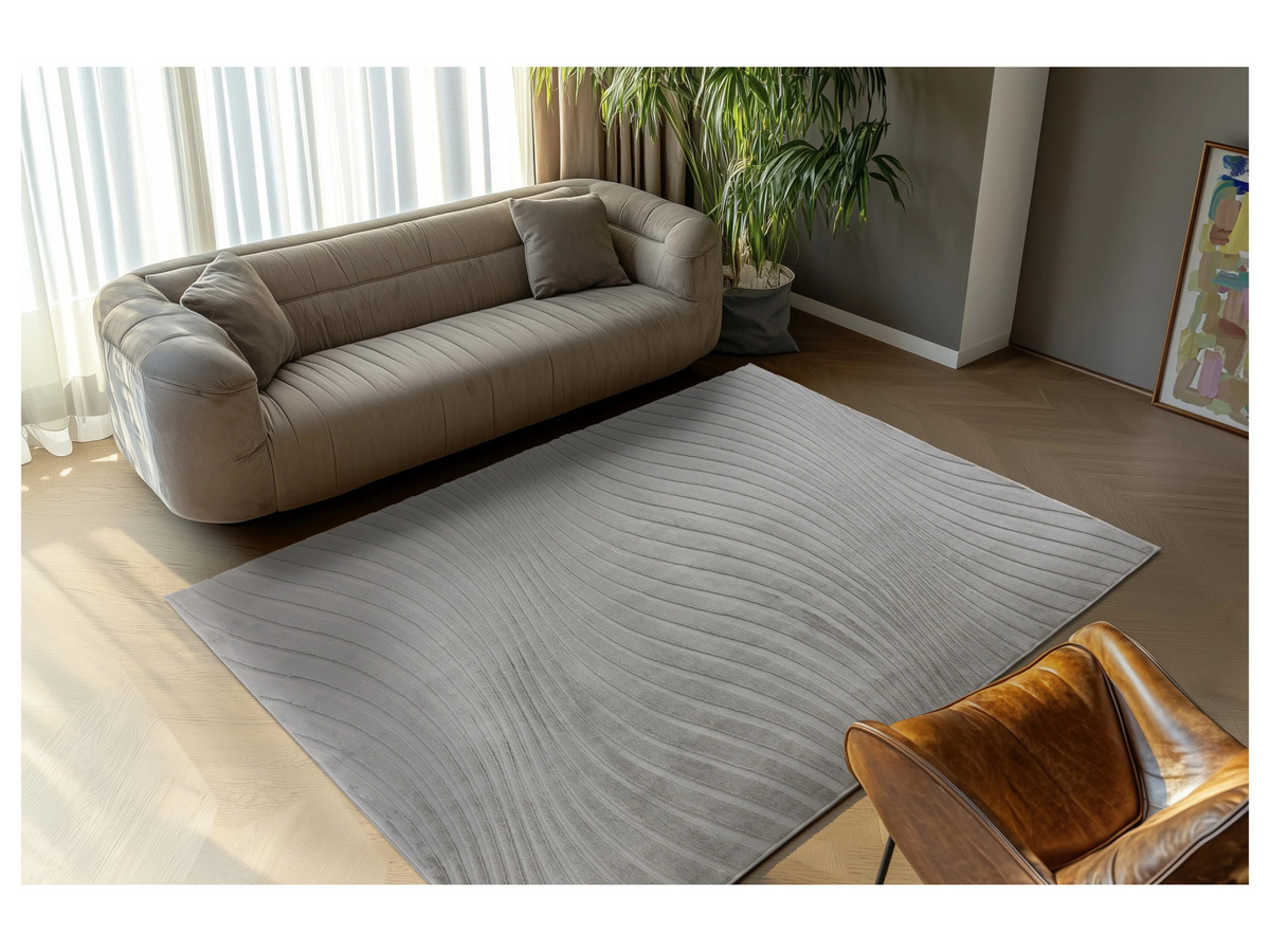 Kayoom Teppich Kierk modern in Silber, B: 160 cm, L: 230 cm - Bild 2