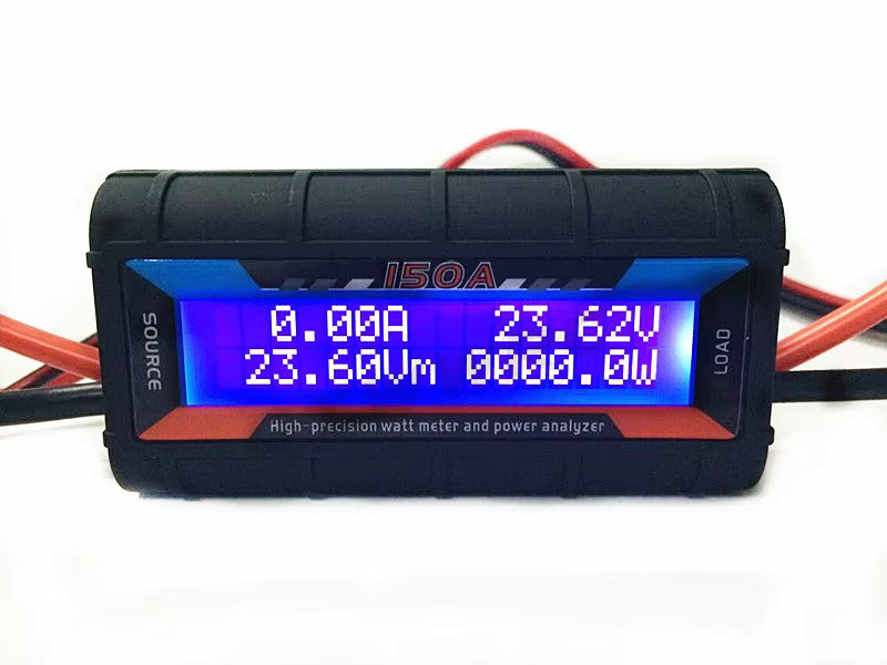 QYWWRC Digitales Wattmeter zur präzisen Leistungsmessung für DC bis 60 V und 150 A in Schwarz - Bild 2