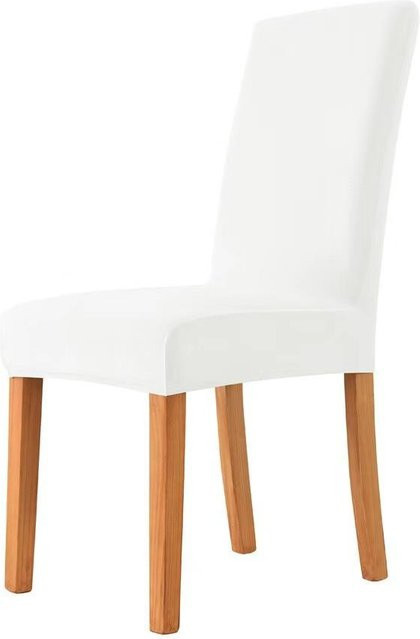 Yiran Furniture Esszimmerstuhl aus Samt in Milchweiß mit elastischem Band - Bild 1