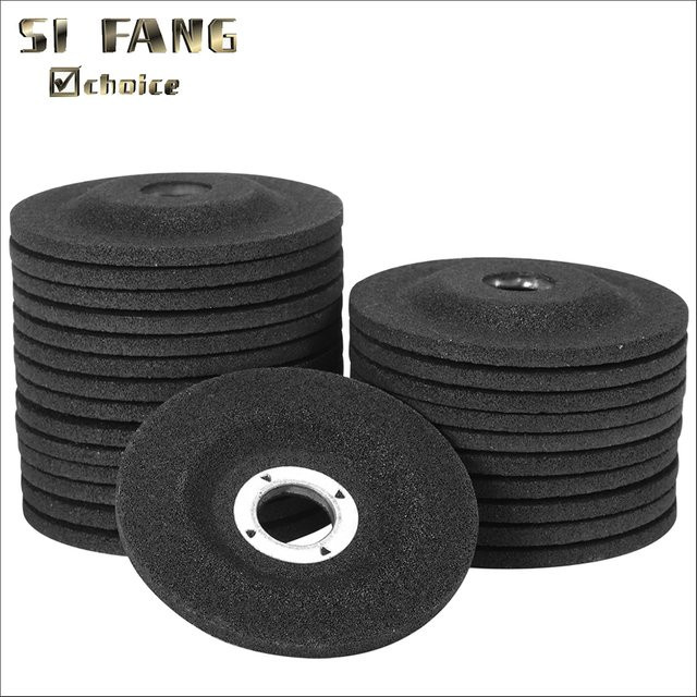 SI FANG Schleifscheiben für Winkelschleifer zum Schneiden und Polieren von Metall, Durchmesser: 7,62 cm, Bohrung: 1,0 cm, Farbe: Schwarz - Bild 1
