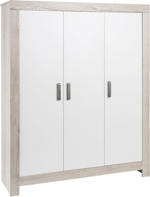 SCHARDT Nordic Halifax Schrank mit 3 Türen in Eiche und Weiß mit Soft-Close-Funktion - Bild 1