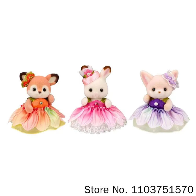 Sylvanian Families Baby Trio Puppen mit Blütenkleidern, ab 3 Jahren - Bild 2