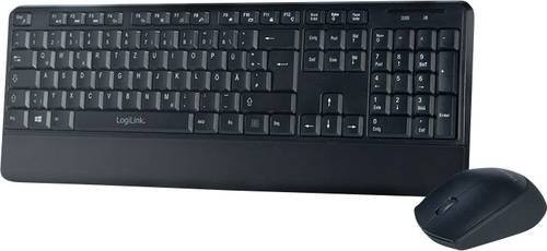 LogiLink ID0161 Funk Tastatur und Maus-Set in Schwarz mit QWERTZ-Layout und USB-A-Anschluss - Bild 1