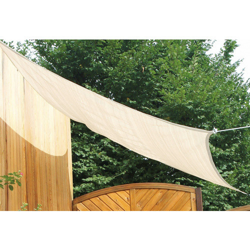 Floracord Vierecksonnensegel aus Polyester in Elfenbein mit Regenschutz, B/T: 300 x 400 cm - Bild 4