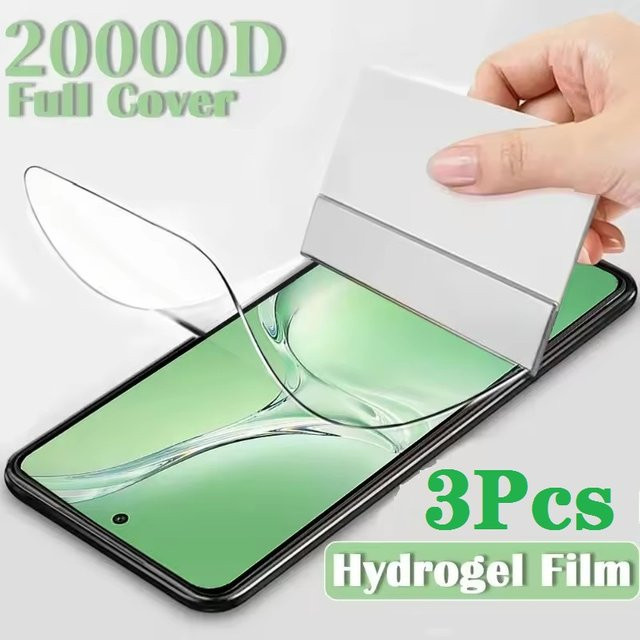 3 Stück Hydrogelfolie für Realme C51 C61 C65s C67 C55 C71 C75 C75x C65 4G, transparent HD Displayschutzfolie - Bild 1