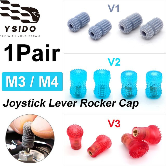 1 Paar rutschfeste RC FPV Drohnen-Gimbal-Stick-Enden Joystick-Hebel Rocker-Kappen für Radiomaster GX12 TX12 TX16S und DJI (M3/M4) - Bild 1